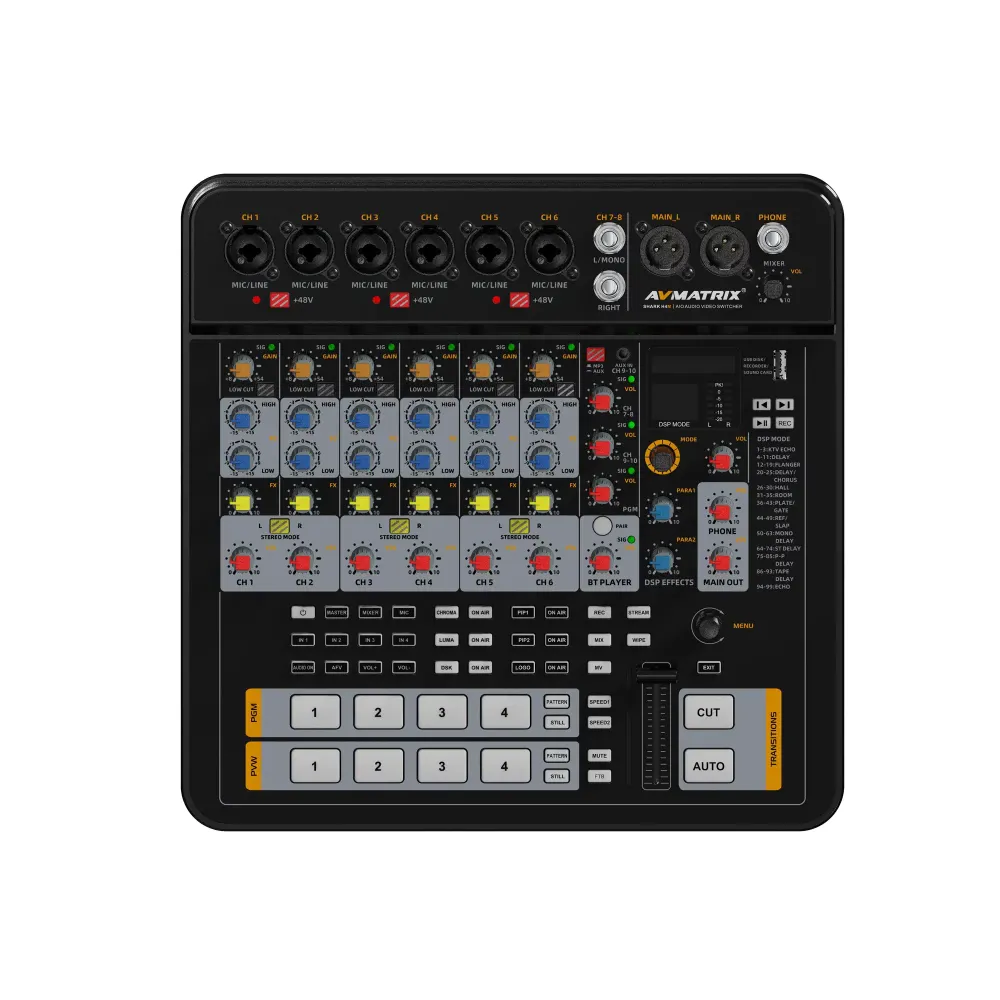 ³��� ���� ����� AVMATRIX SHARK S4M (4 ����� 3G-SDI/HDMI, 8 ����)