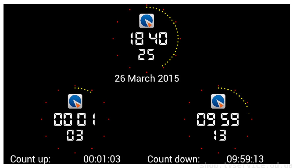 ��������� ������������ ��� ��������� ��������� Axel Technology ON-AIR CLOCK