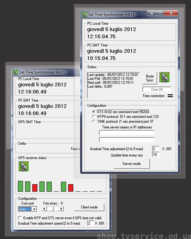 C������������ ��������� Axel SAT TIME SYNCHRONIZER