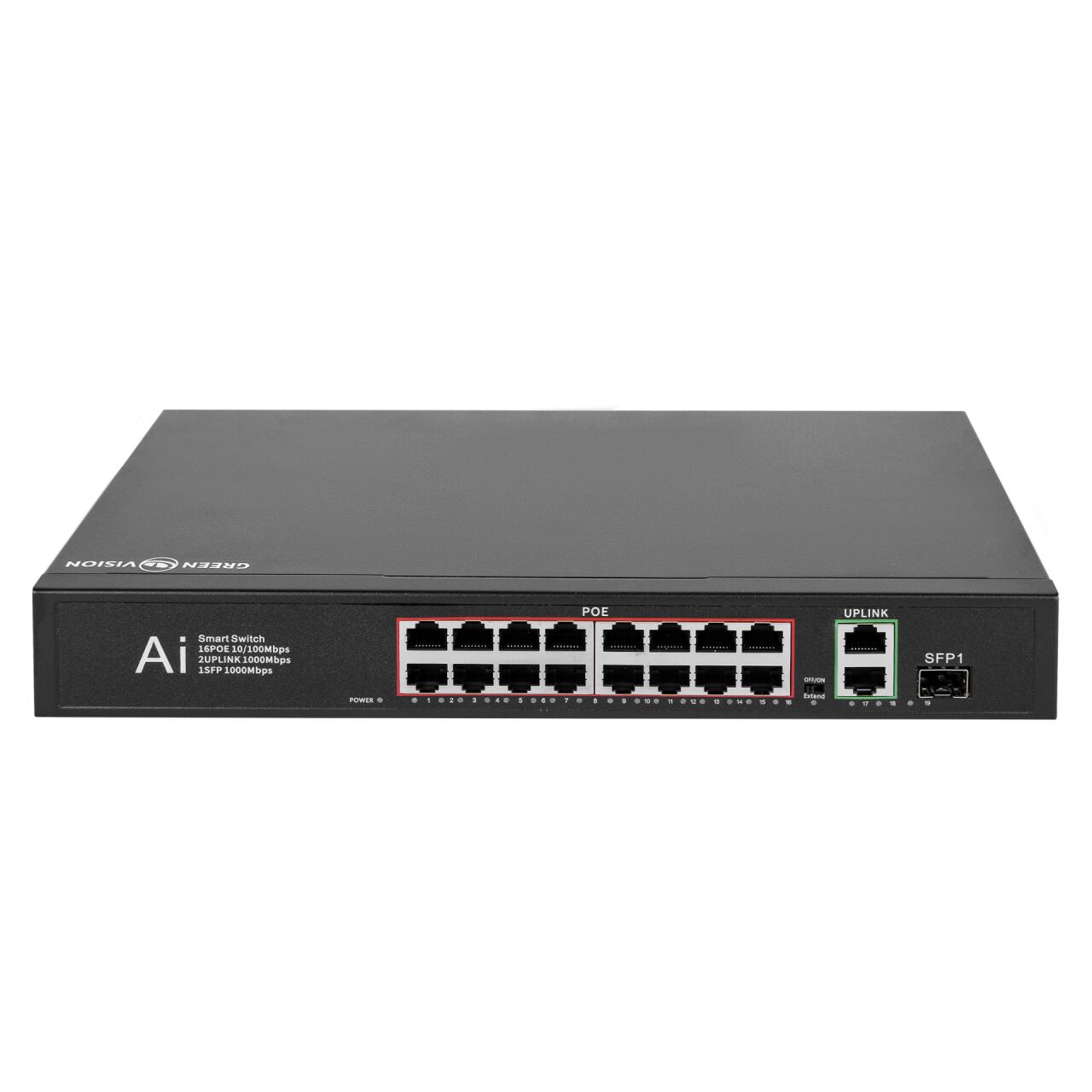 ��������� ��������� POE GV-010-D-16+2 PG+1 SFP