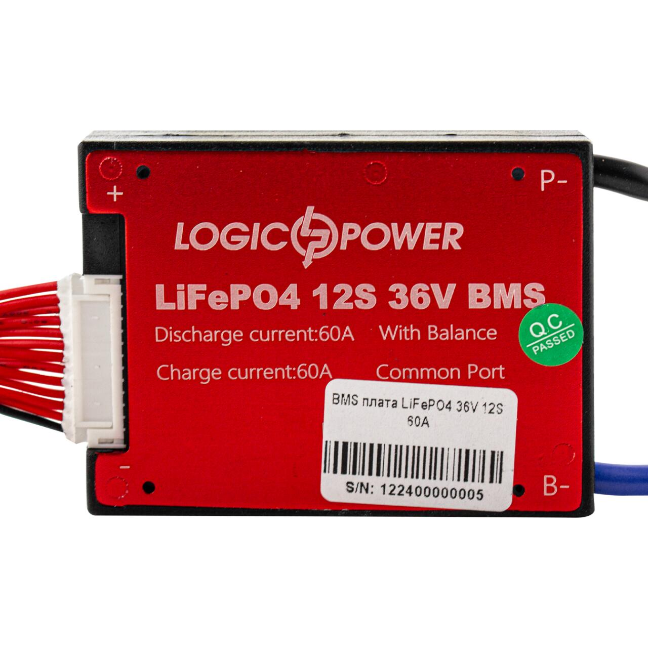 BMS ����� LiFePO4 36V 12S Dis 60A Ch 30A