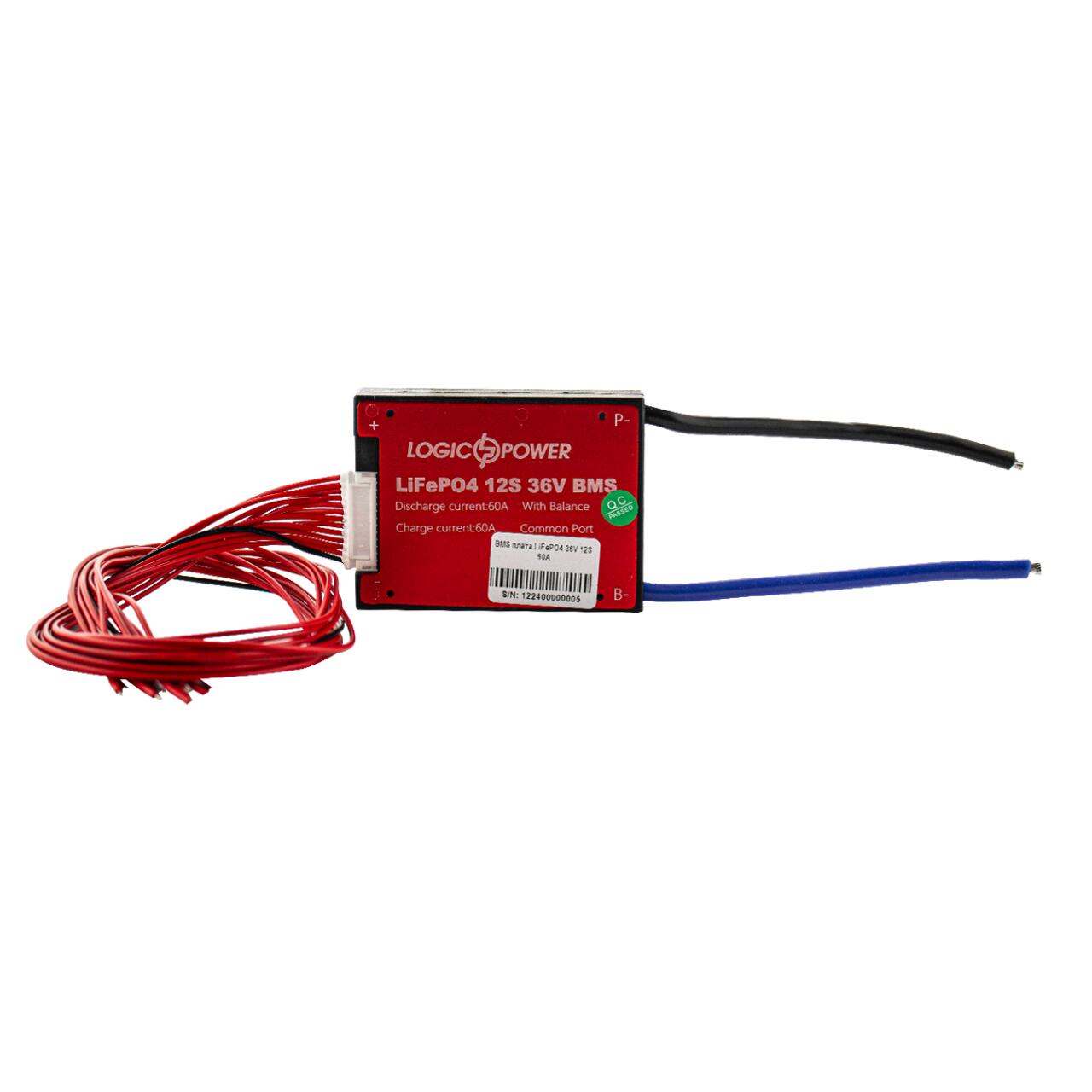 BMS ����� LiFePO4 36V 12S Dis 60A Ch 30A
