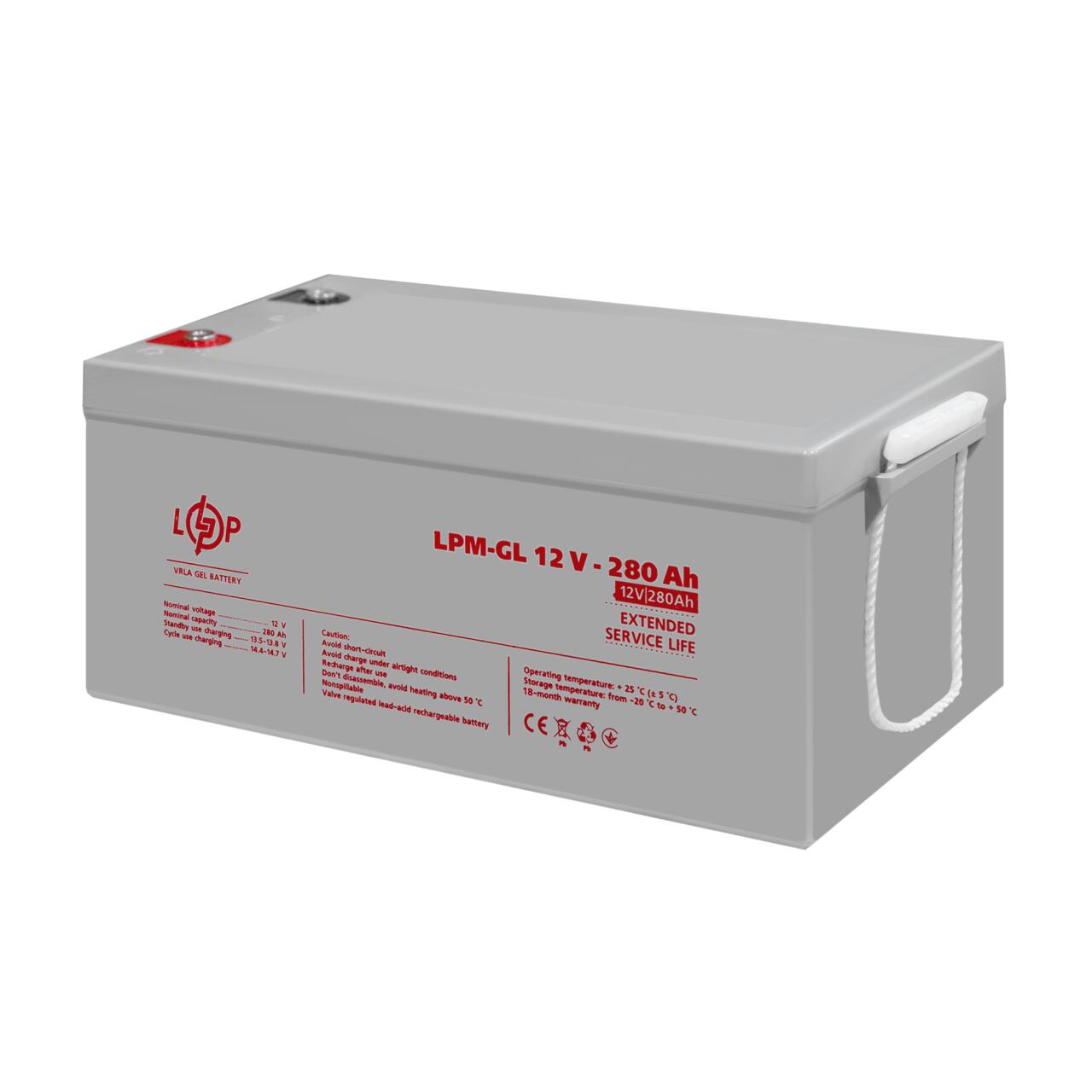 ���������� ������� LPM-GL 12V - 280 Ah