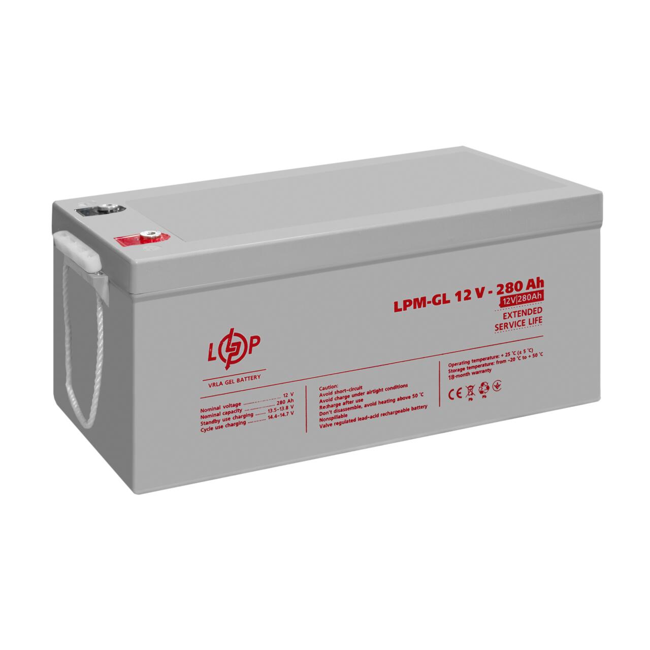 ���������� ������� LPM-GL 12V - 280 Ah