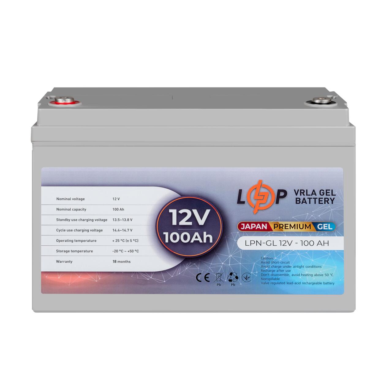 ���������� ������� LPN-GL 12V - 100 Ah