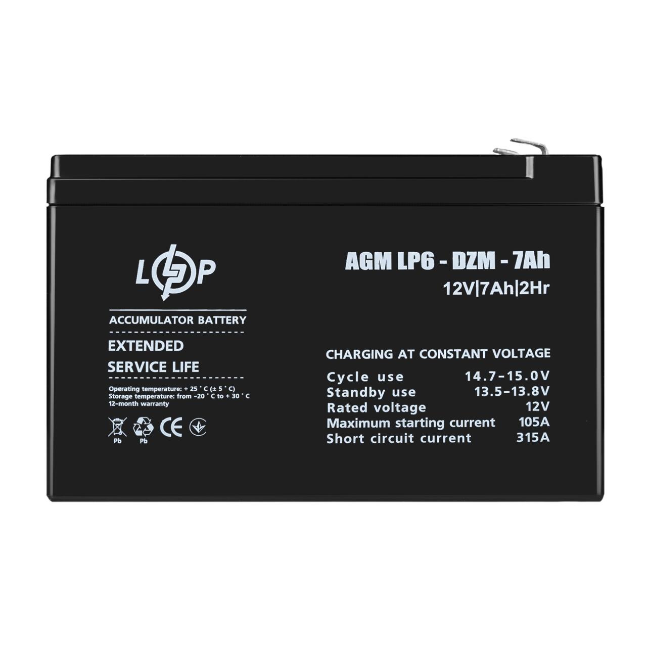������� ��������-��������� ���������� LP 6-DZM-7 Ah