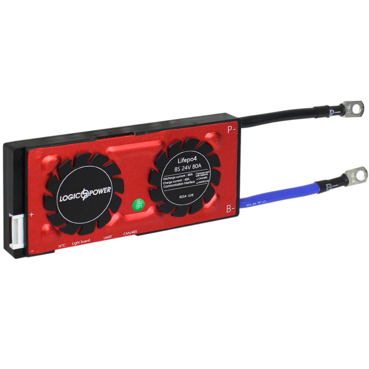 Smart BMS ����� LP LiFePO4 24V 8S Dis 80A Ch 40A UART+RS485+CAN