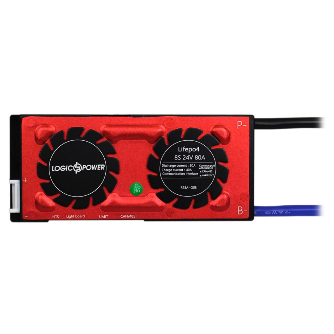 Smart BMS ����� LP LiFePO4 24V 8S Dis 80A Ch 40A UART+RS485+CAN