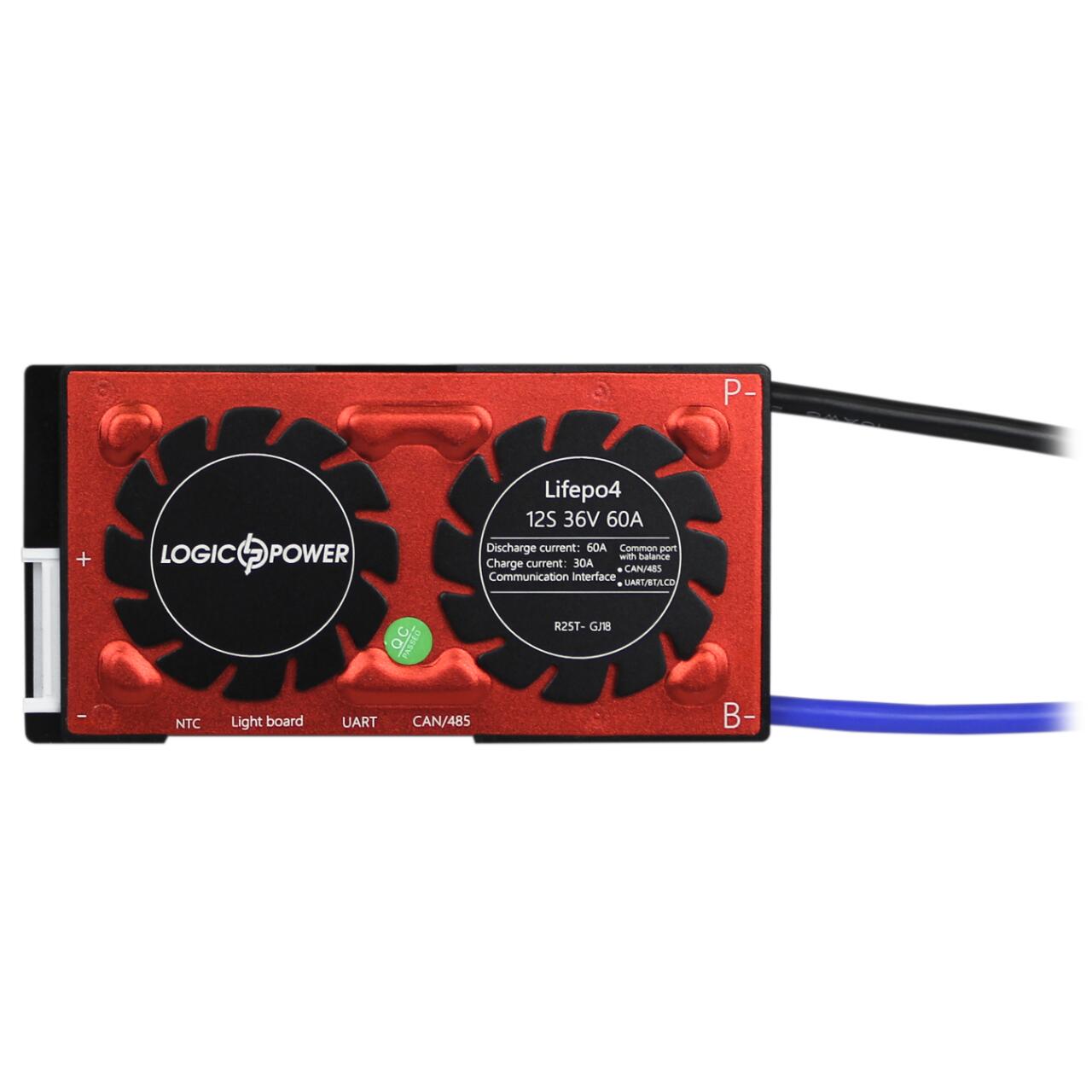 Smart BMS ����� LP LiFePO4 36V 12S Dis 60A Ch 30A UART+RS485+CAN