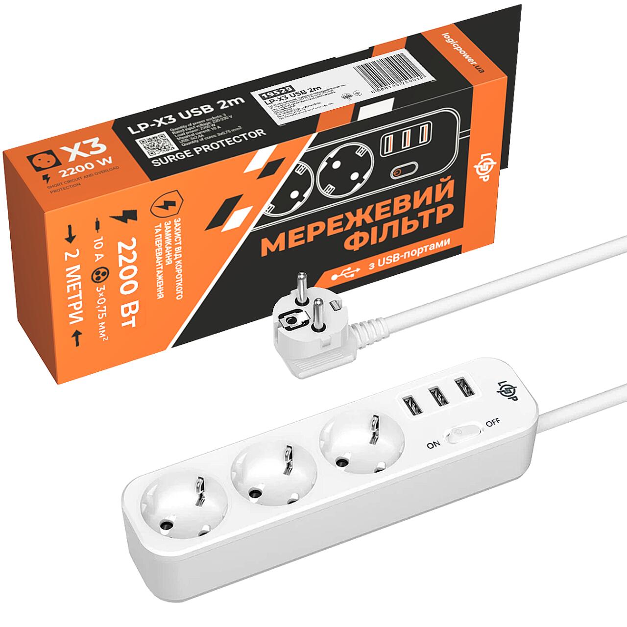 ��������� ������ PREMIUM LP-X3 USB 2 � White (2200 ��)