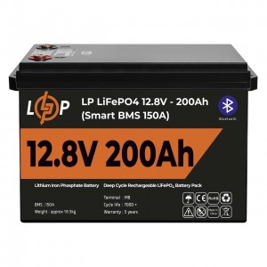 ���������� LP LiFePO4 12V (12,8V) - 200 Ah (2560Wh) (Smart BMS 100�) � BT ������� ��� ���
