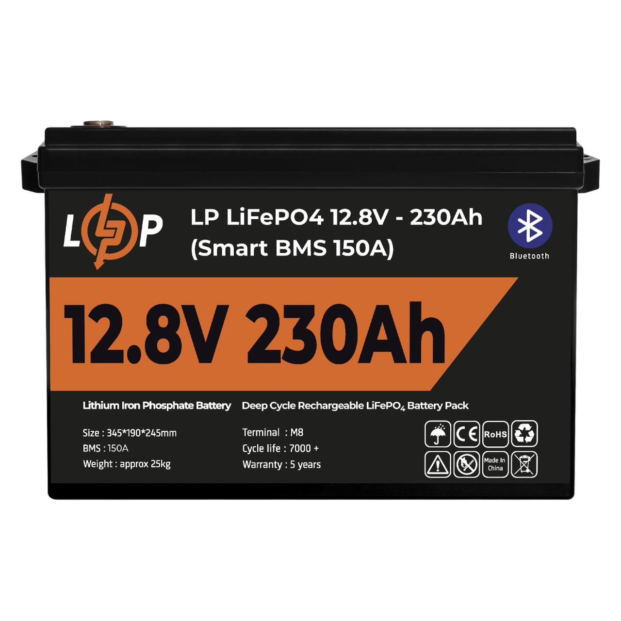 ���������� LP LiFePO4 12V (12,8V) - 230 Ah (2944Wh) (Smart BMS 150�) � BT ������� ��� ���
