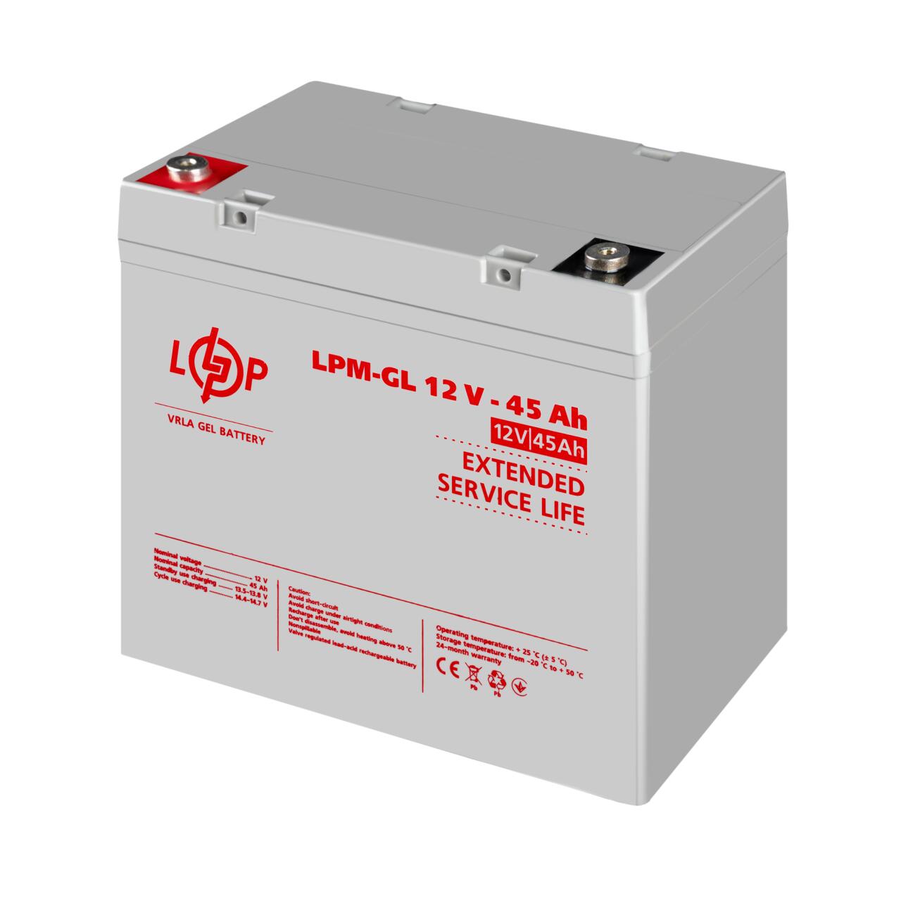 ���������� ������� LPM-GL 12V - 45 Ah