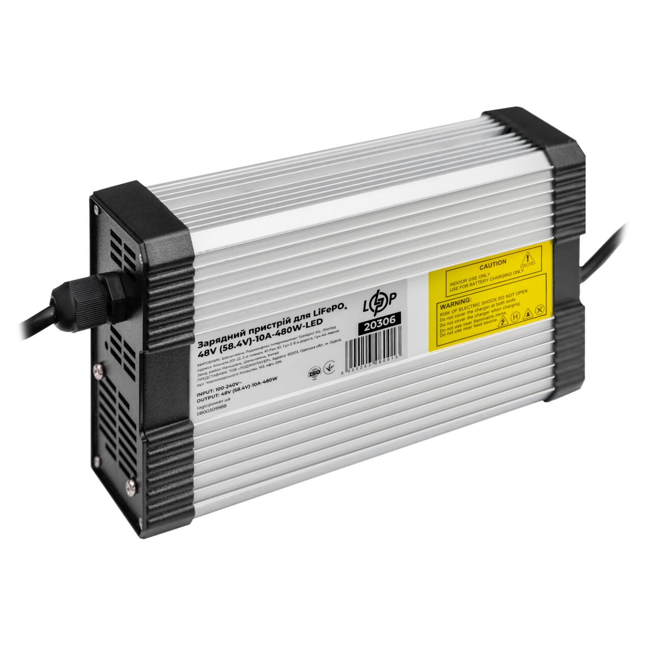 �������� ������� ��� ����������� LiFePO4 48V (58.4V)-10A-480W-LED