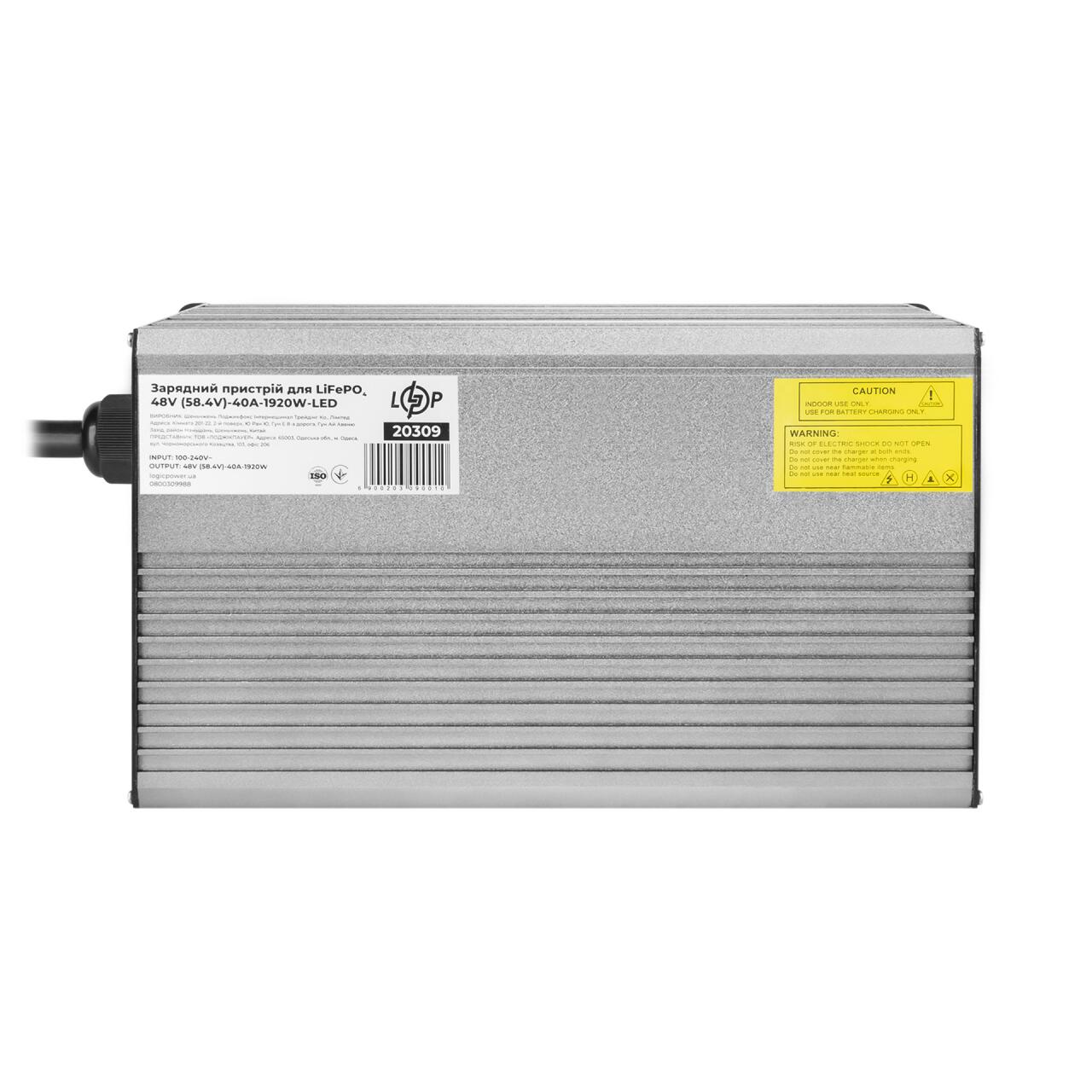 �������� ������� ��� ����������� LiFePO4 48V (58.4V)-40A-1920W-LED
