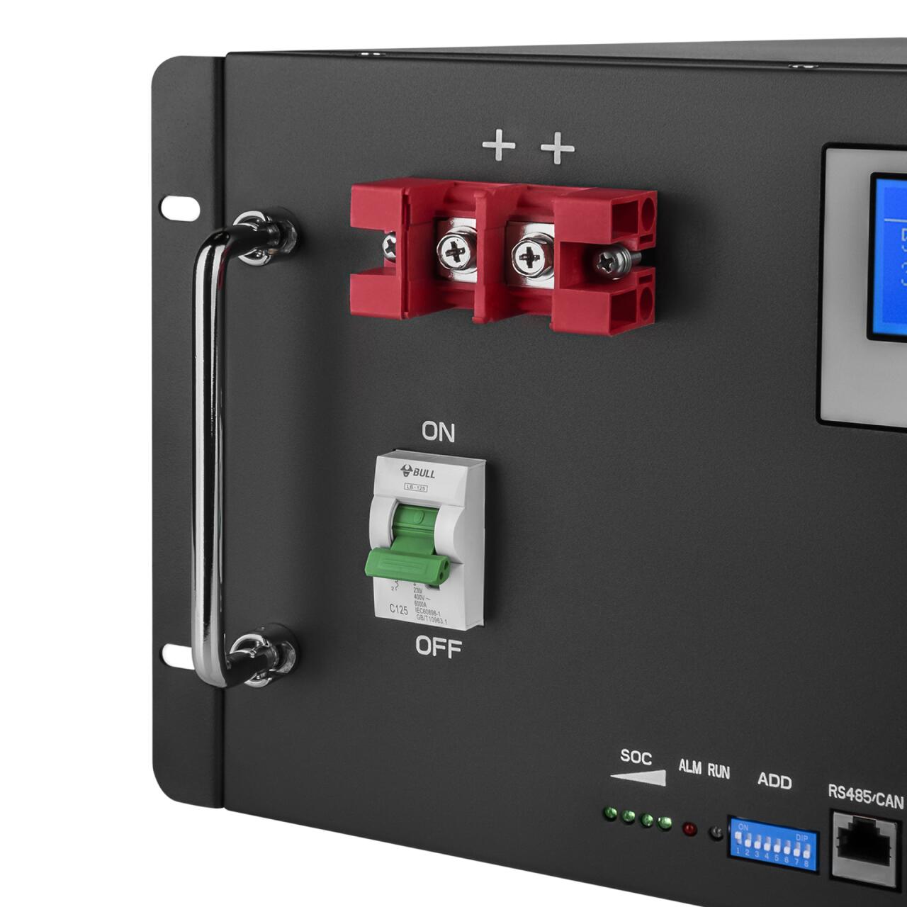 ���������� LP LiFePO4 48V (51,2V) - 100 Ah (5120Wh) (Smart BMS 100A) � LCD RM