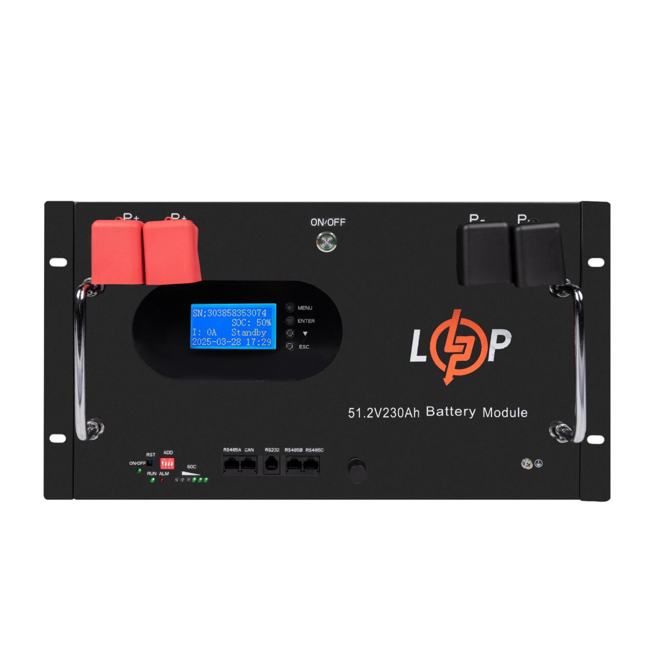 ���������� LP LiFePO4 48V (51,2V) - 230 Ah (11776Wh) (Smart BMS 200A) � LCD RM