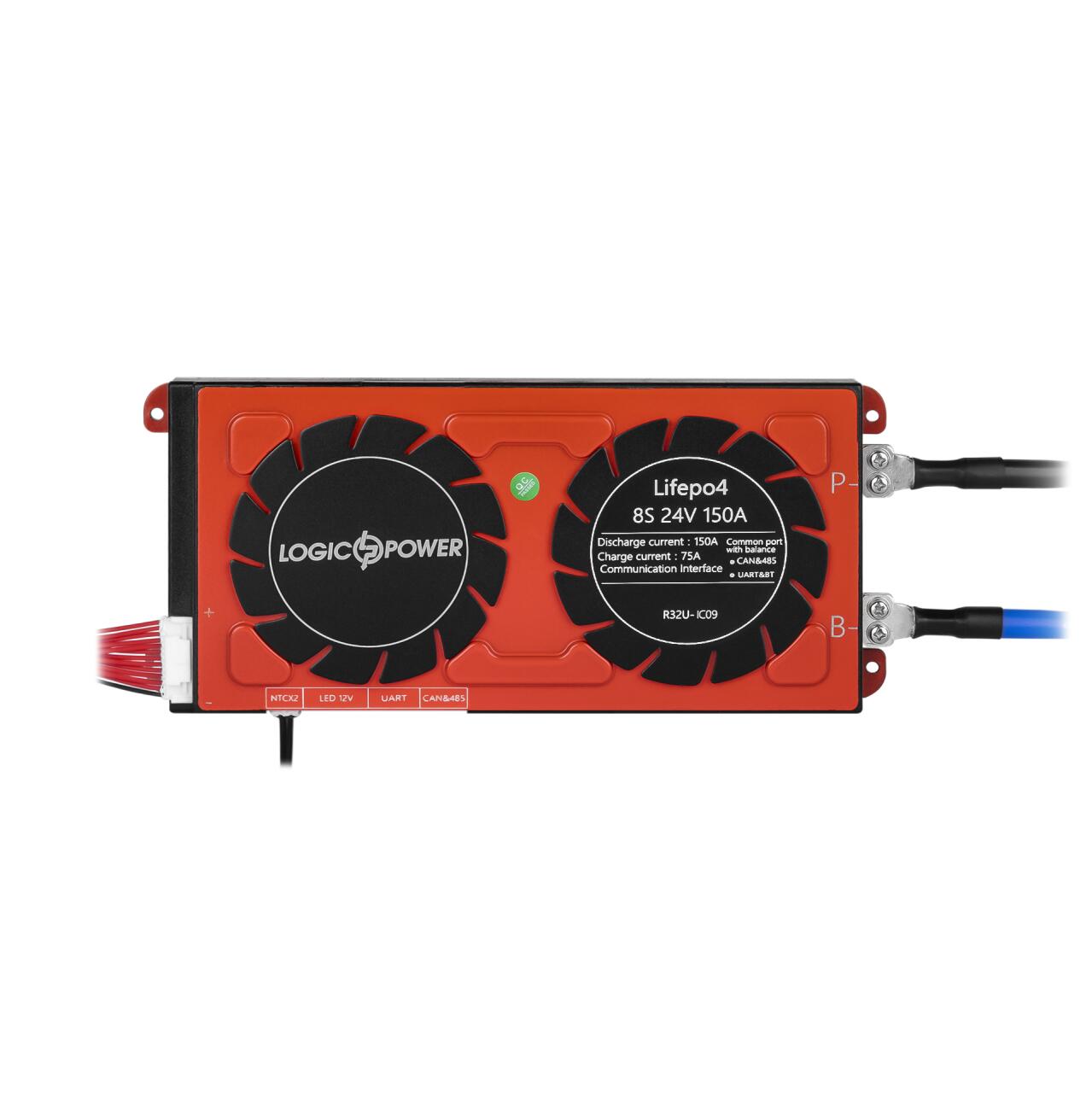 Smart BMS ����� LiFePO4 24V 8S 150A (Dis 150A Ch 75A) + UART/RS485/CAN