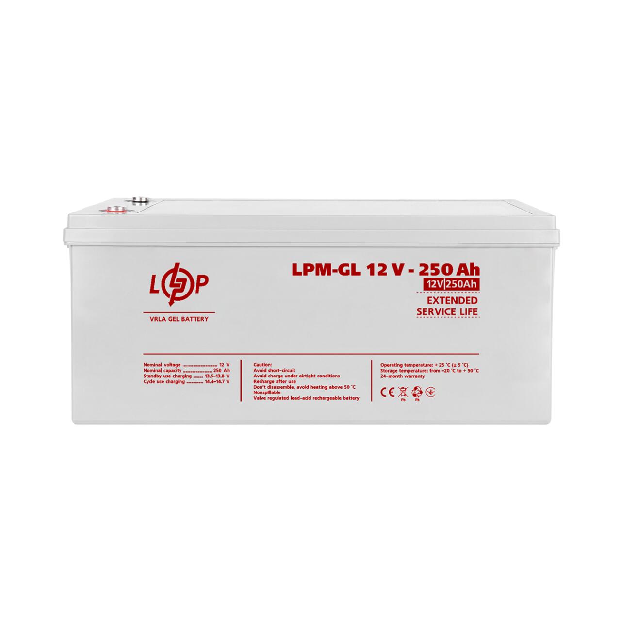 ���������� ������� LPM-GL 12V - 250 Ah