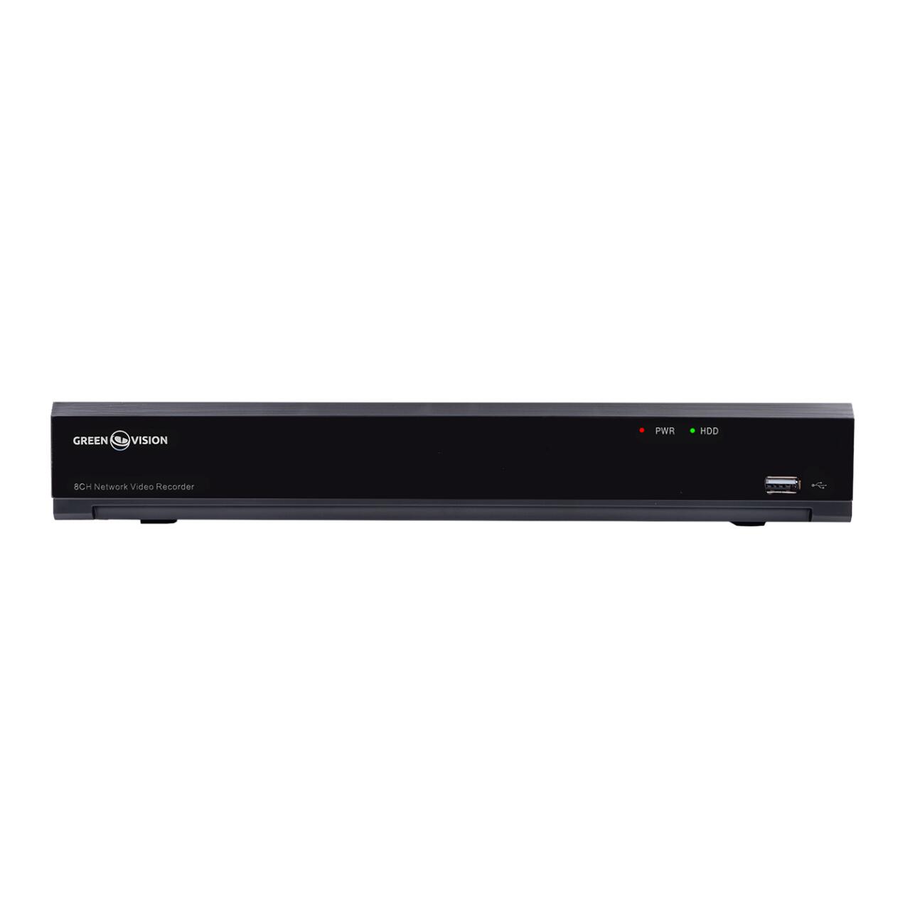 IP ������������� 8-��������� 12MP NVR GreenVision GV-N-I016/08 (A)