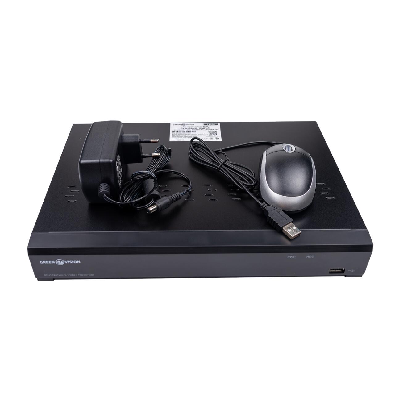 IP ������������� 8-��������� 12MP NVR GreenVision GV-N-I016/08 (A)