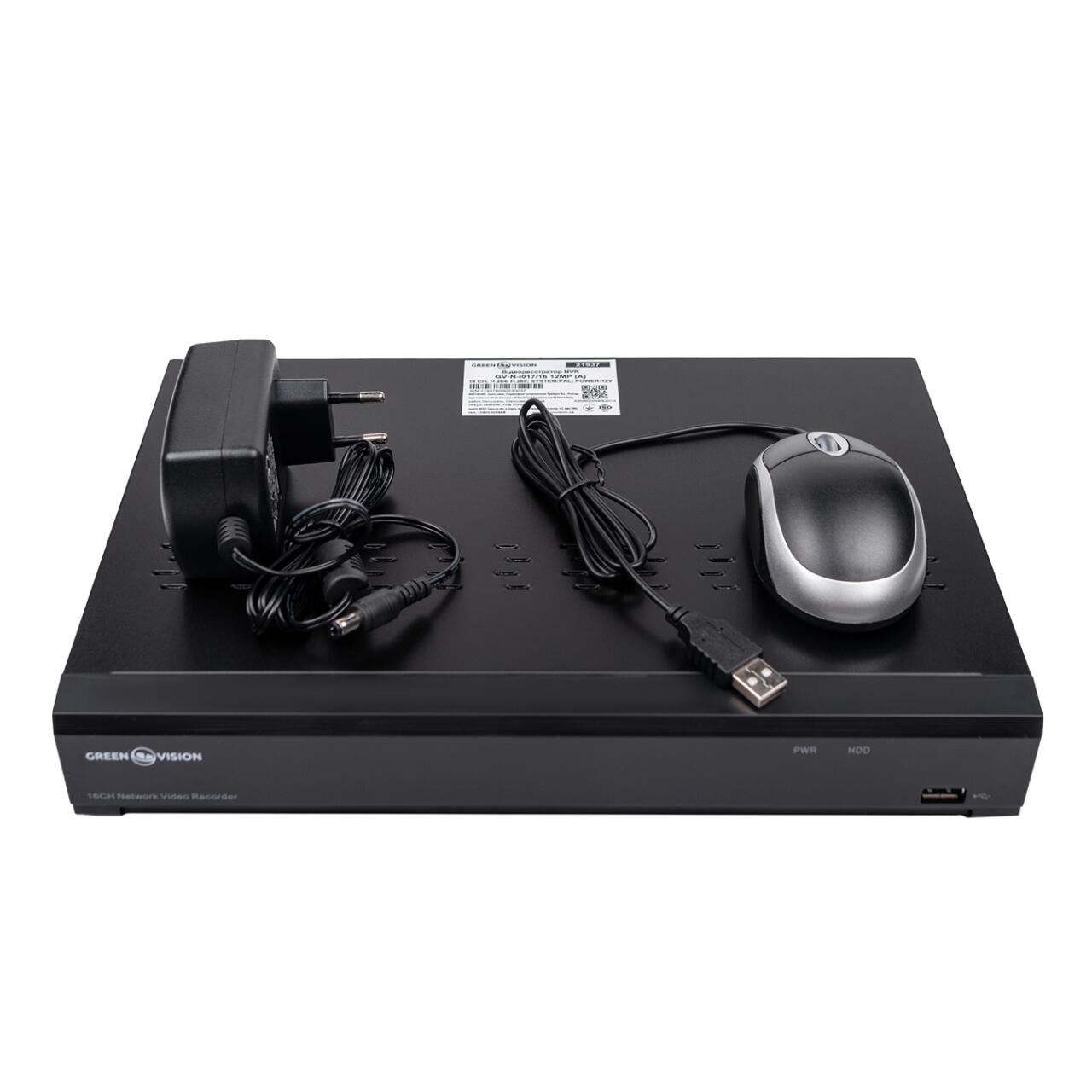 IP ������������� 16-��������� 12MP NVR GreenVision GV-N-I017/16 (A)