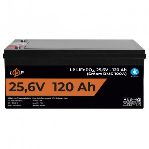 ���������� LP LiFePO4 25,6V - 120 Ah (3072Wh) (Smart BMS 100�) � BT ������� ��� ���