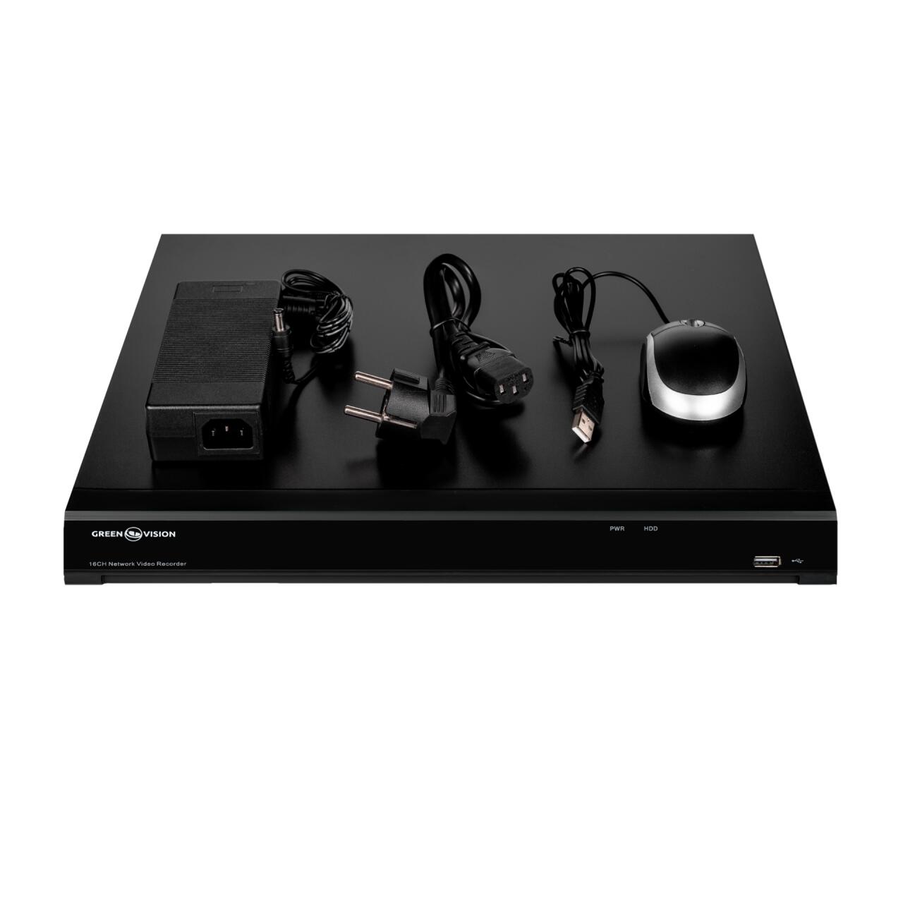 IP ������������� 16-��������� 12MP NVR GreenVision GV-N-I017/16 12MP 12MP (V2)