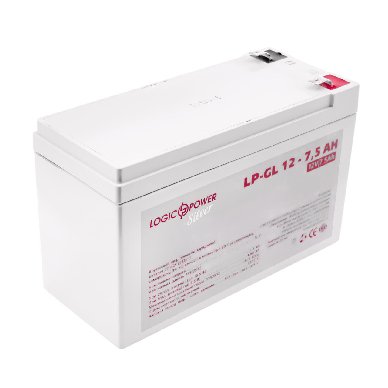 ���������� ������� LP-GL 12V - 7.5 Ah Silver