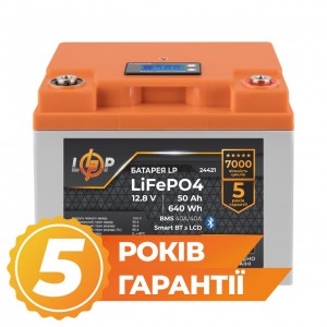 ���������� LP LiFePO4 12,8V - 50 Ah (640Wh) (BMS 40A/40�) ������� LCD Smart BT