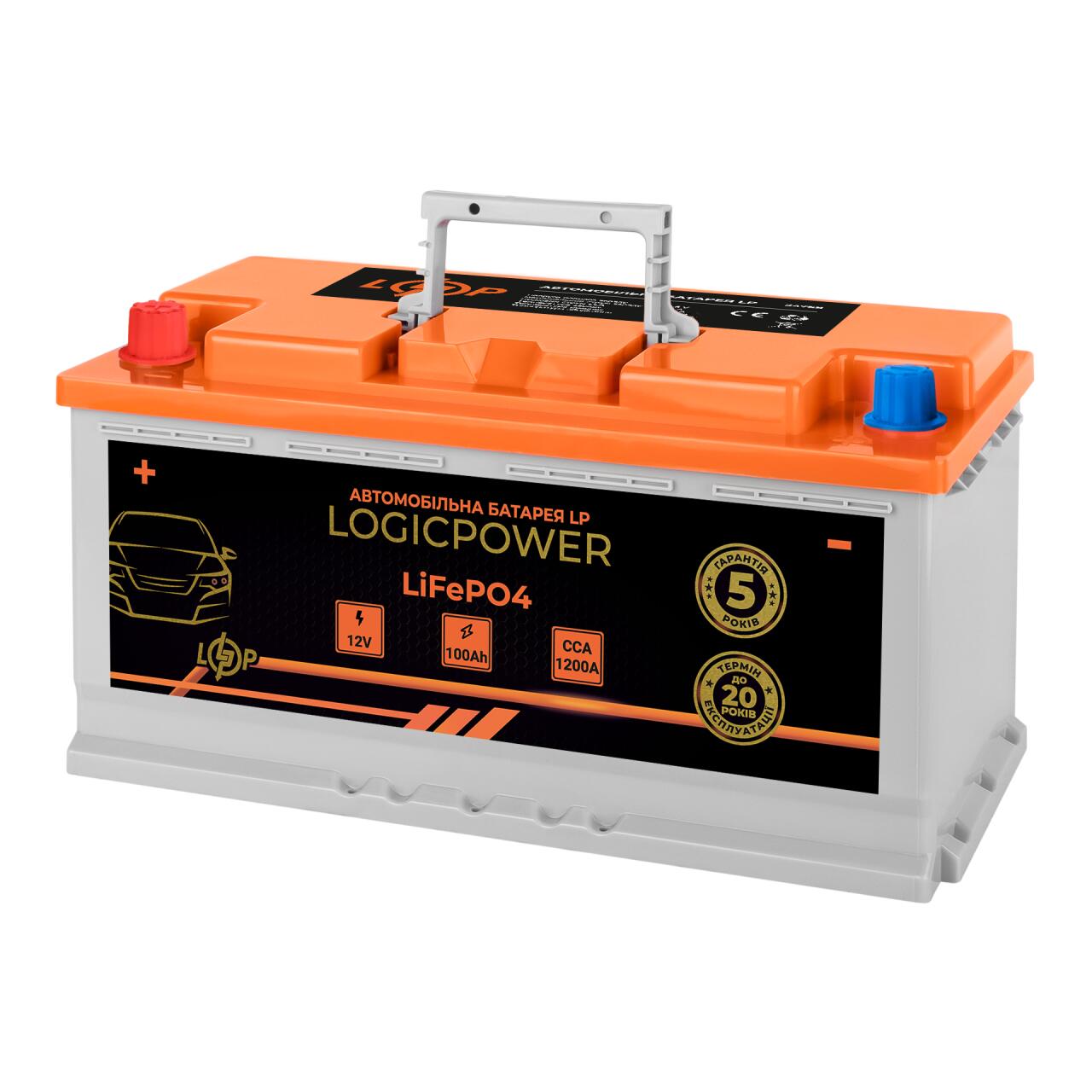 ������������ ����� ���������� LP LiFePO4 12V - 100 Ah (+ ����) BMS 1200�