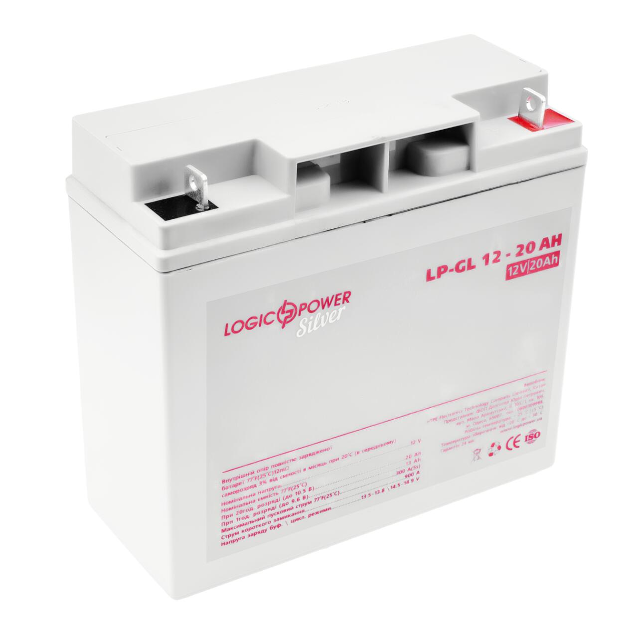 ���������� ������� LP-GL 12V - 20 Ah Silver