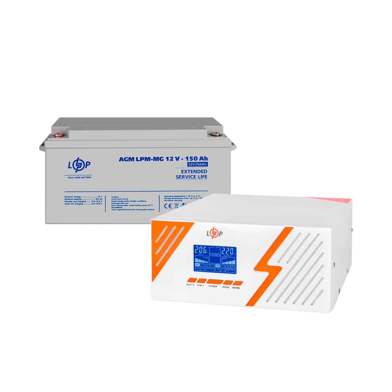�������� ���������� �������� LP (LogicPower) ��� + ������������ ������� (UPS B1500 + ��� MG 1800Wh)