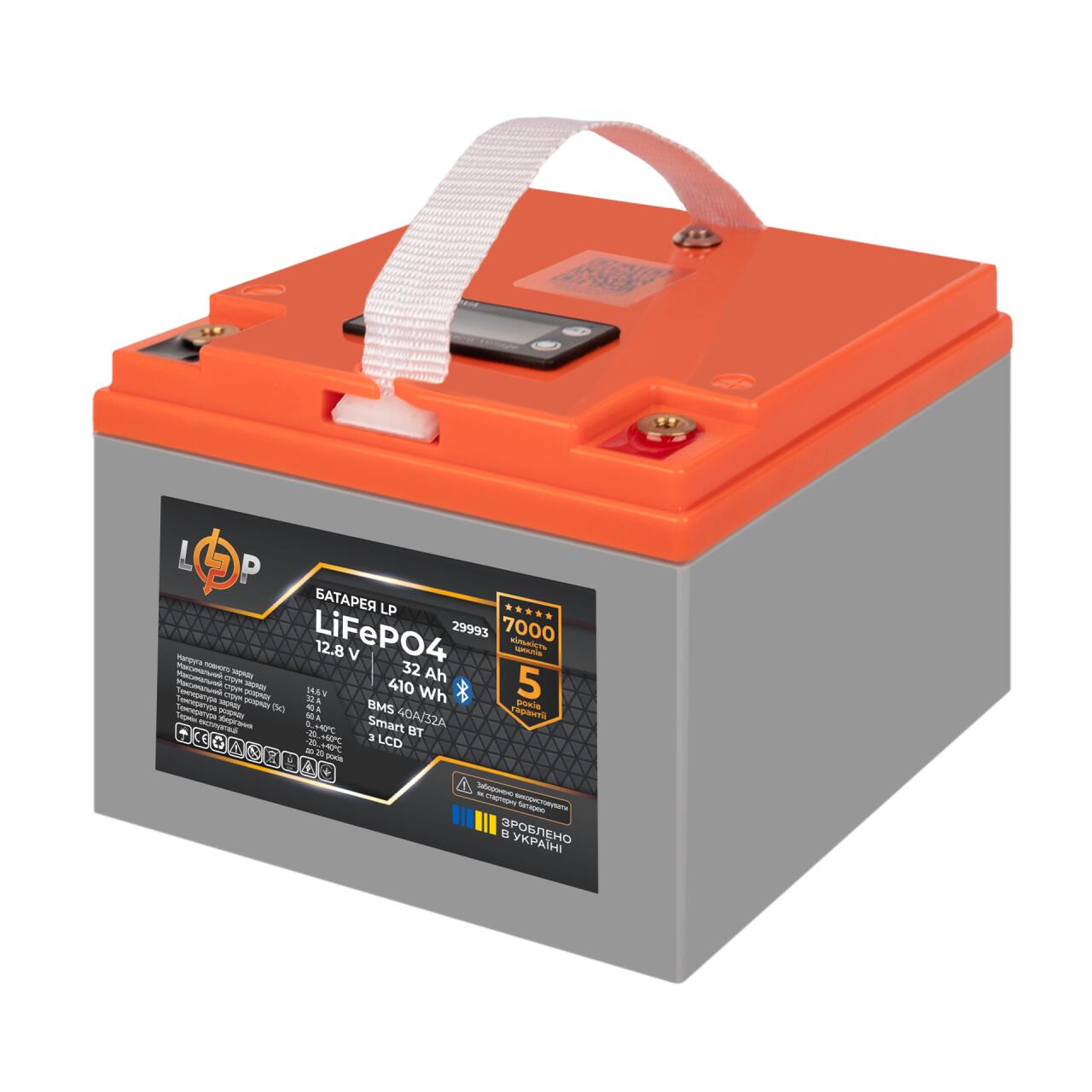 ���������� LP LiFePO4 12,8V - 32 Ah (410Wh) (BMS 40�/32A) ������� LCD Smart BT