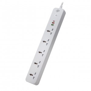 ��������� ������ (����������) LogicPower (5x220V-2500W, 1xUSB-38W/PD/QC3.0, 1xType-C 20W, 1xUSB 18W)