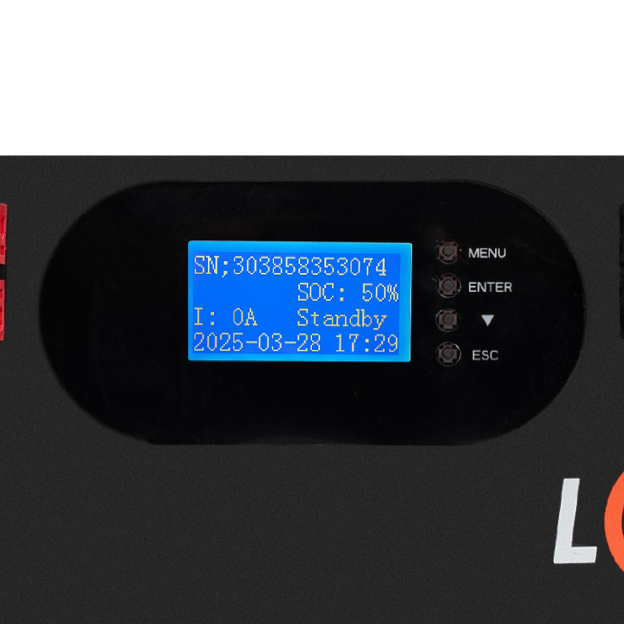 ���������� LP LiFePO4 51,2V - 120 Ah 6000Wh (Smart BMS 100A) � LCD RM AB RS485/CAN