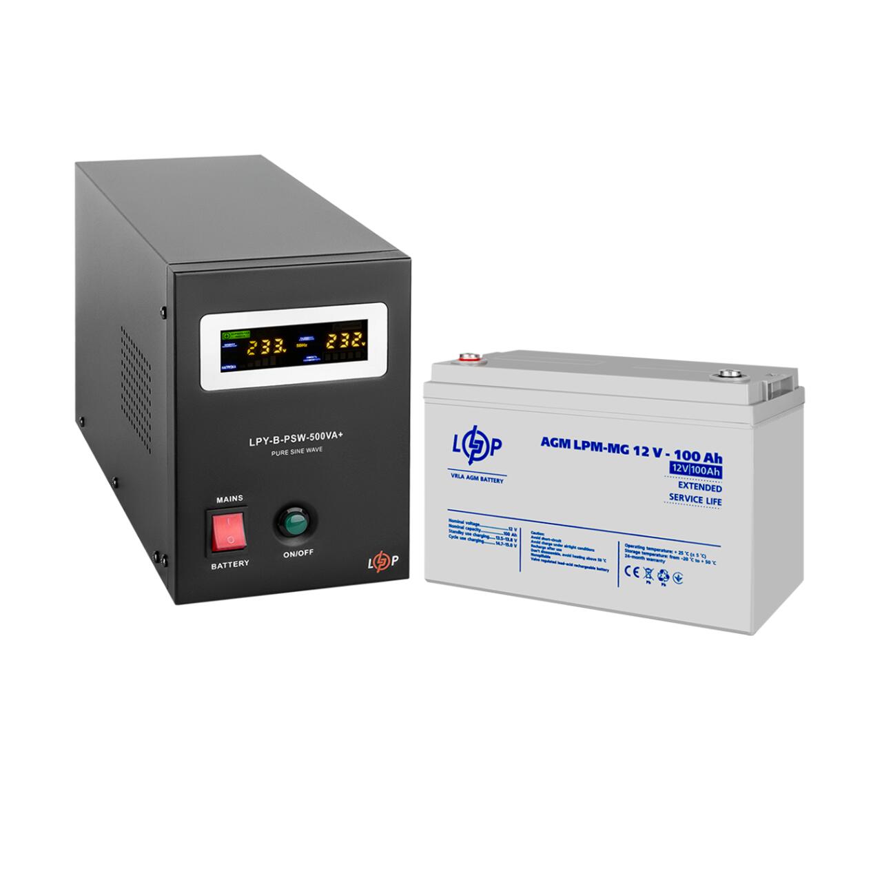 �������� ���������� �������� ��� + ������������ ������� (UPS B500 + ��� MG 1200Wh)