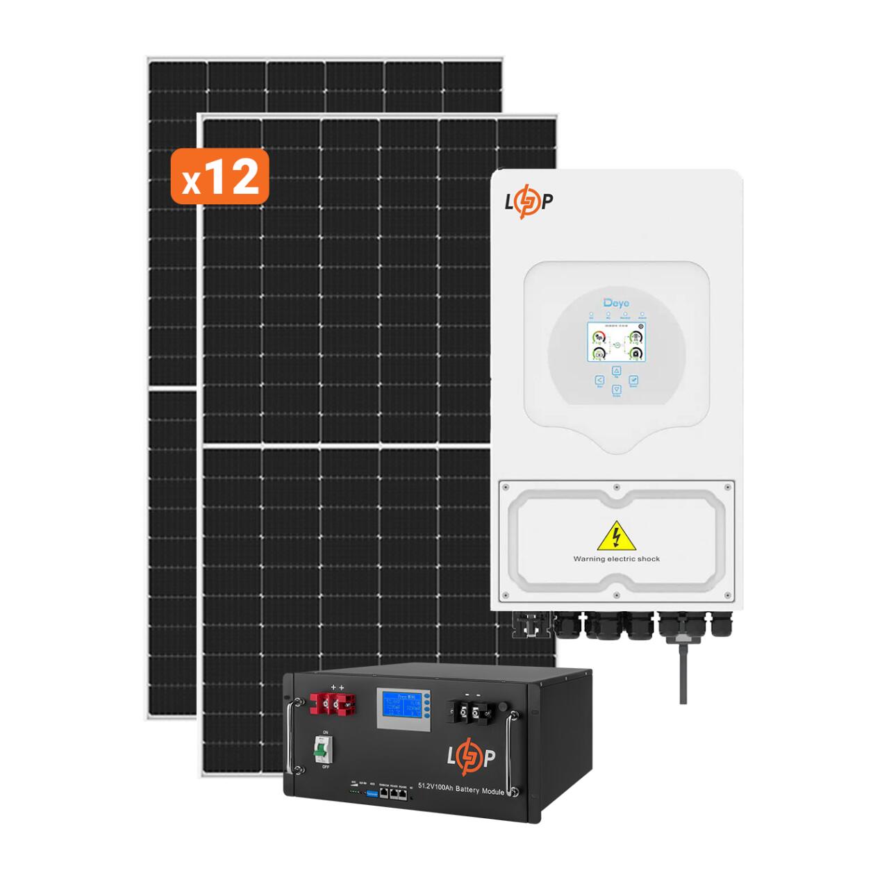 ������� �������������� (���) ������ Deye 6kW ��� 6kWh LiFePO4 100 Ah