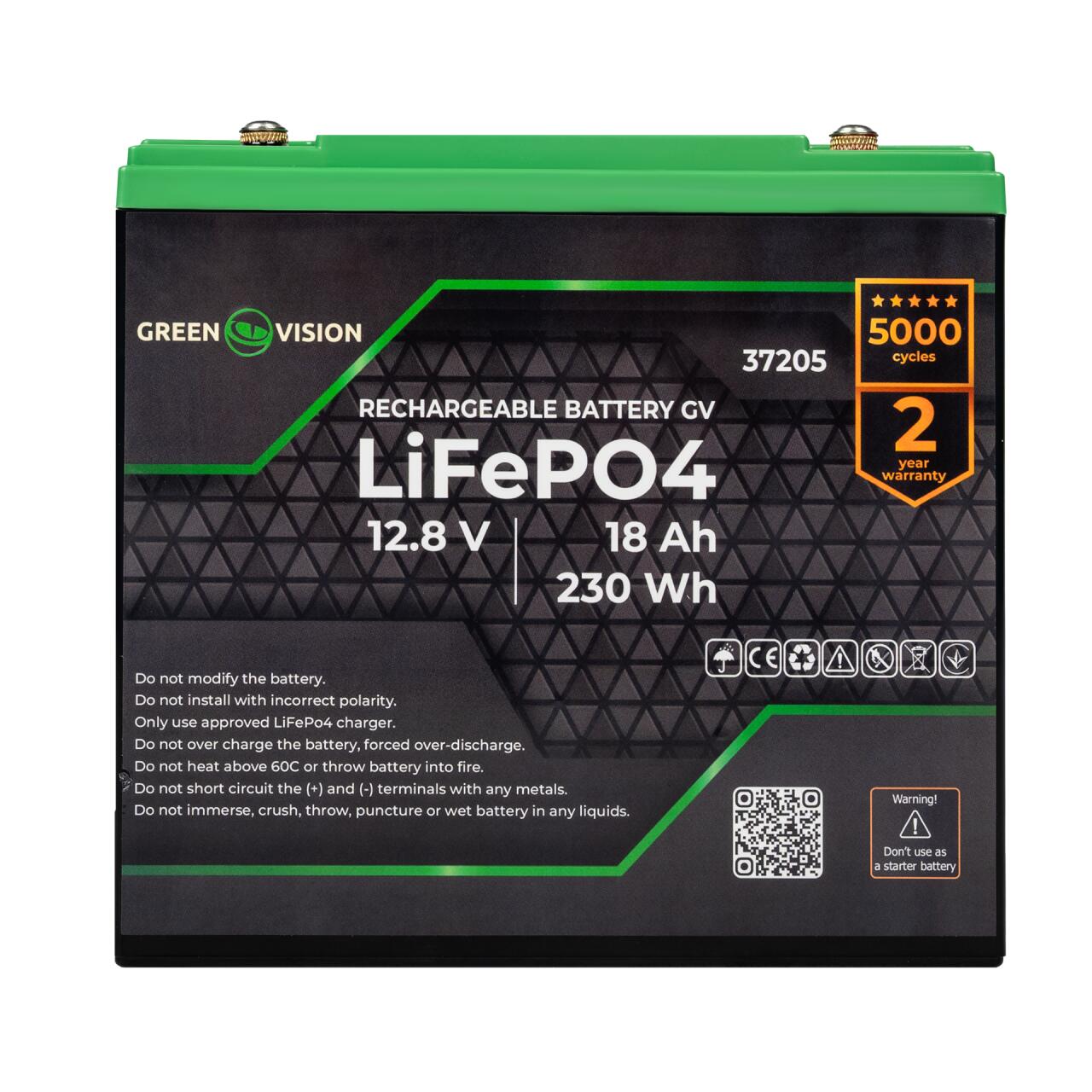 ���������� GV LiFeP�4 12V (12,8V) - 18 Ah (230Wh)