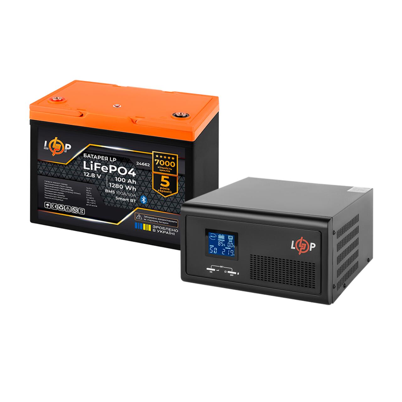 �������� ���������� �������� LogicPower B1500 + ���� (LiFePO4) ������� 1280 ����