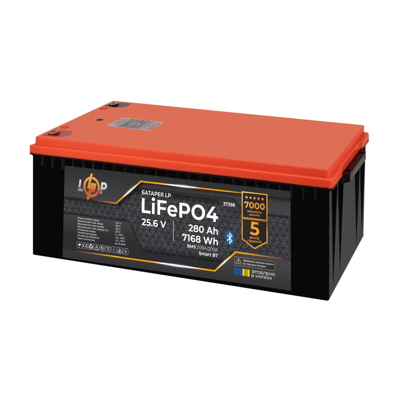 ���������� LP LiFePO4 25,6V - 280 Ah (7168Wh) (BMS 200A/200�) ������� Smart BT