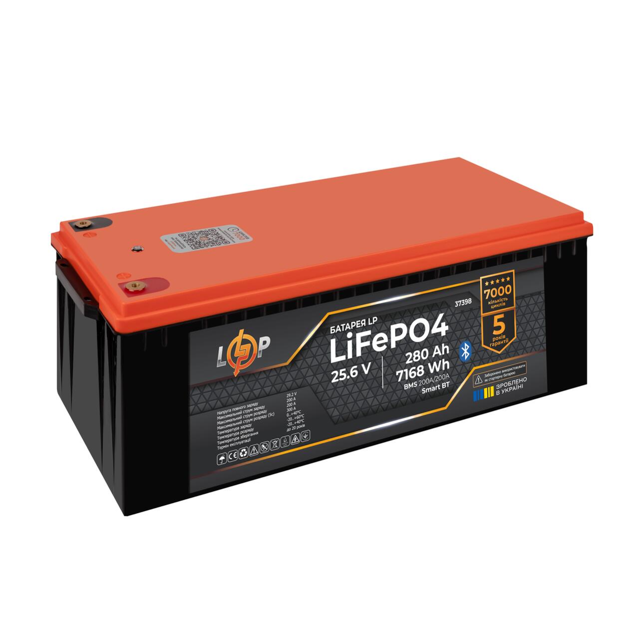 ���������� LP LiFePO4 25,6V - 280 Ah (7168Wh) (BMS 200A/200�) ������� Smart BT