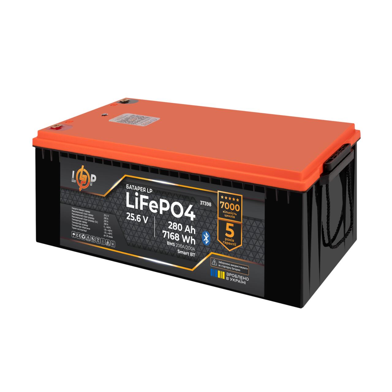 ���������� LP LiFePO4 25,6V - 280 Ah (7168Wh) (BMS 200A/200�) ������� Smart BT