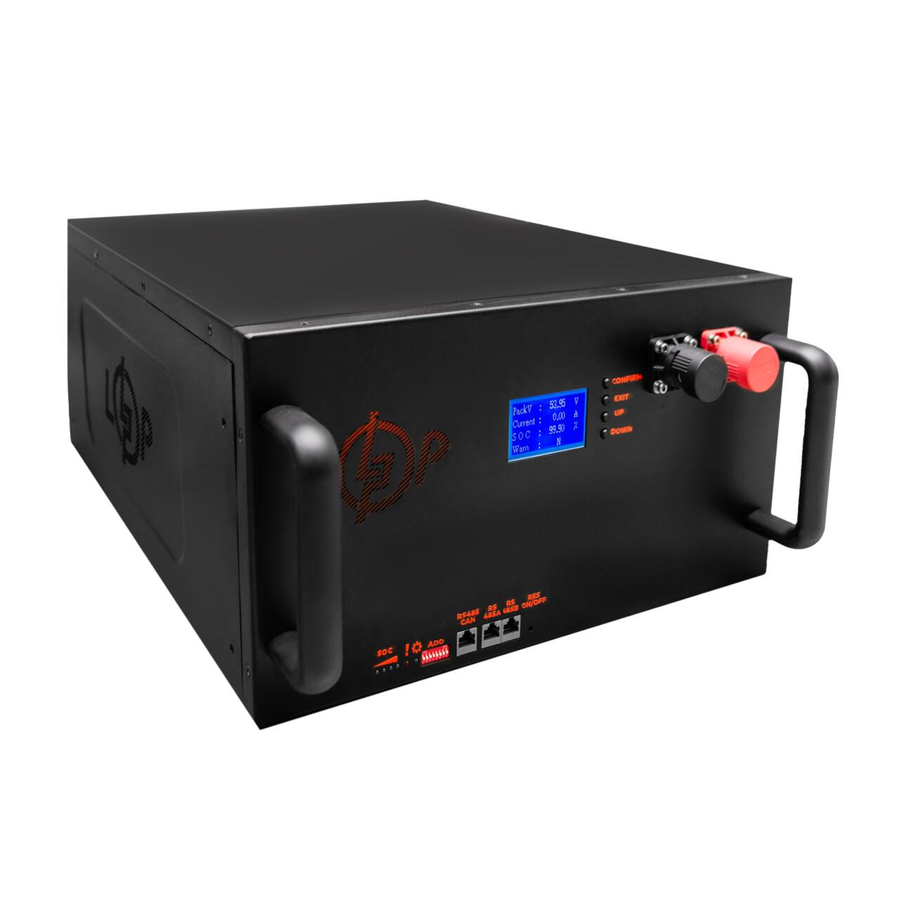 ���������� LP LiFePO4 25,6V - 280 Ah (7168Wh) (BMS 200A/100�) LCD ����� Smart RM RS485/CAN