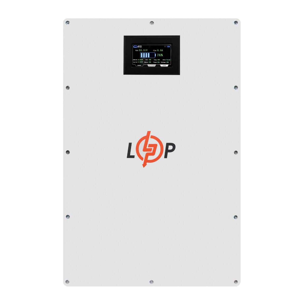 ���������� LP LiFePO4 51,2V - 100 Ah (5120Wh) (BMS 100A/50�) ����� LCD Smart RS485/CAN JK ��������