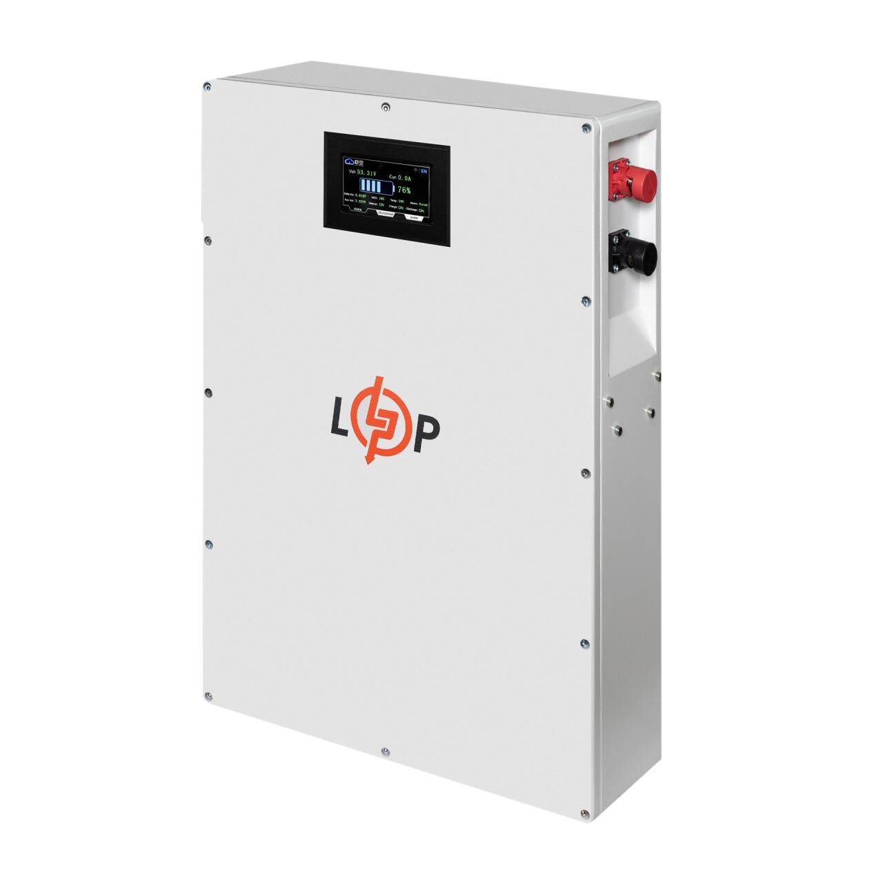 ���������� LP LiFePO4 51,2V - 100 Ah (5120Wh) (BMS 100A/50�) ����� LCD Smart RS485/CAN JK ��������