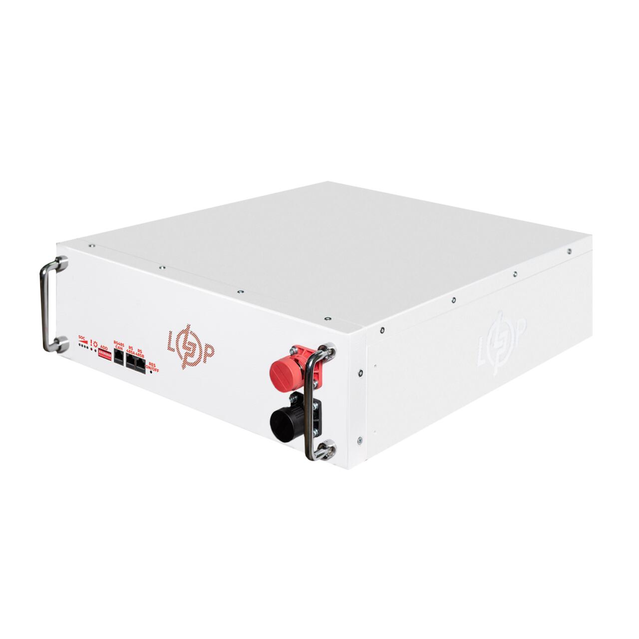 ���������� LP LiFePO4 51,2V - 100 Ah (5120Wh) (BMS SP 100A/50�) RM RS485/CAN LCD WH