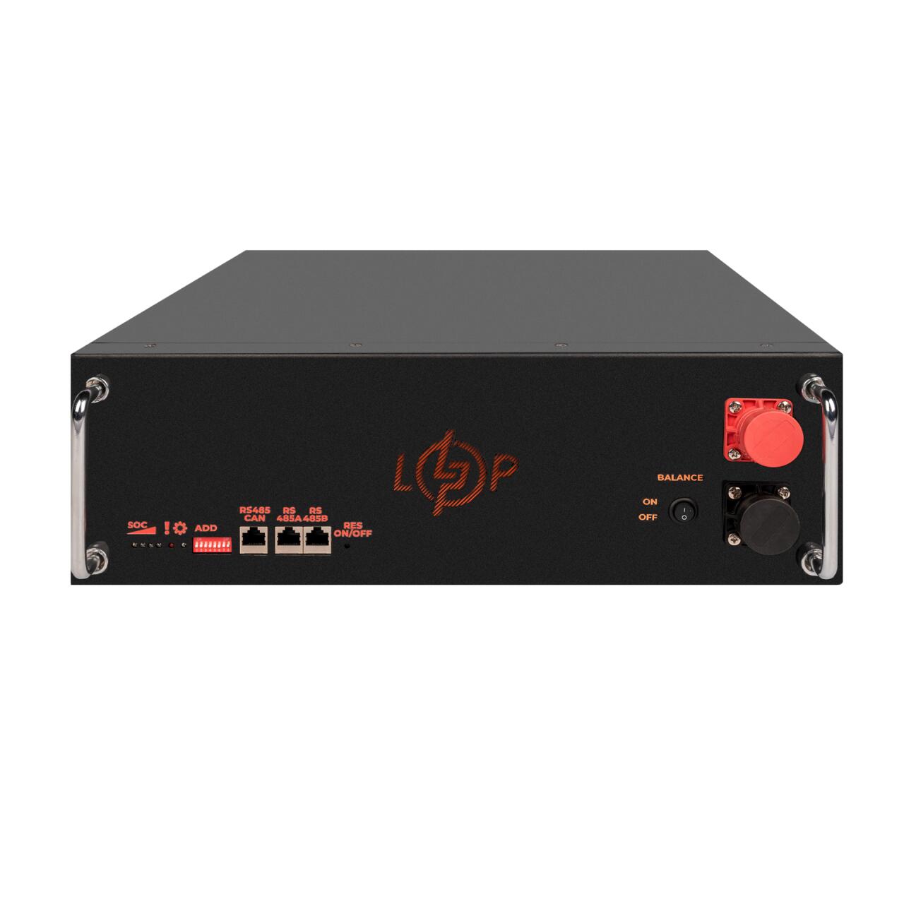 ���������� LP LiFePO4 51,2V - 100 Ah (5120Wh) (BMS SP 100A/50�) RM RS485/CAN LCD BL