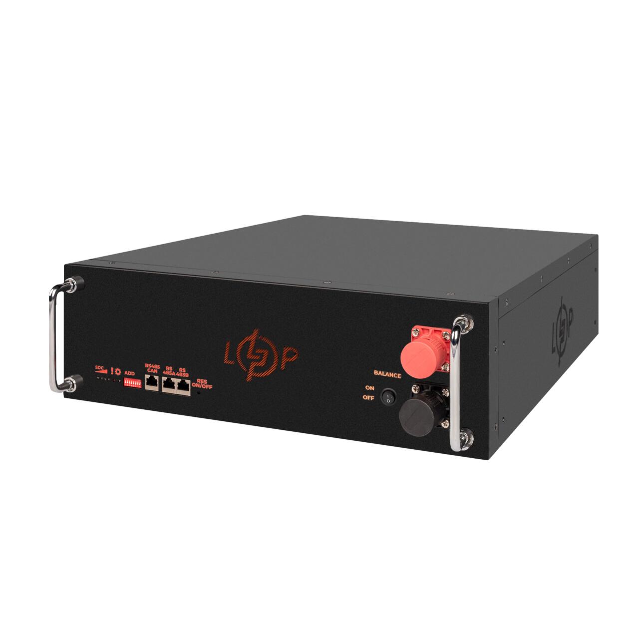 ���������� LP LiFePO4 51,2V - 100 Ah (5120Wh) (BMS SP 100A/50�) RM RS485/CAN LCD BL