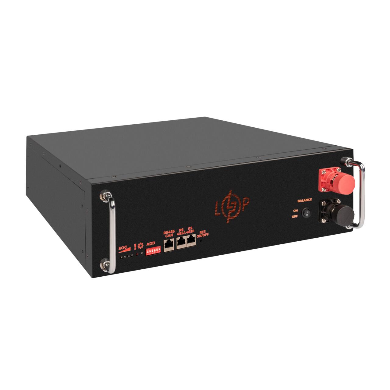���������� LP LiFePO4 51,2V - 100 Ah (5120Wh) (BMS SP 100A/50�) RM RS485/CAN LCD BL